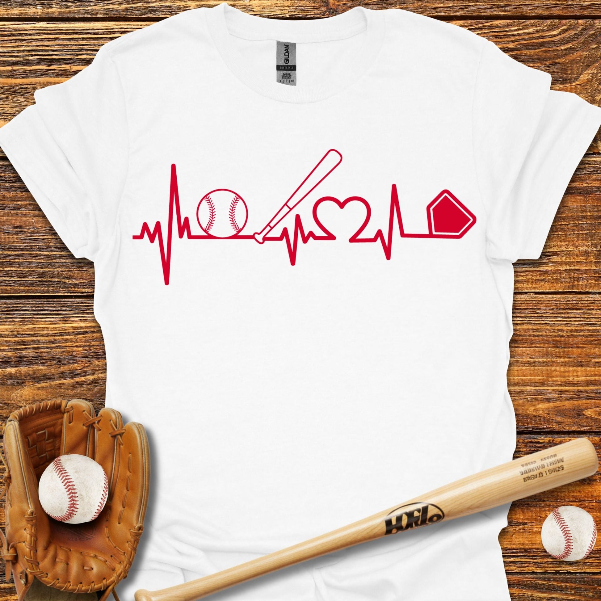 Heartbeat T-Shirt - HomeRun PrintsT-Shirt
