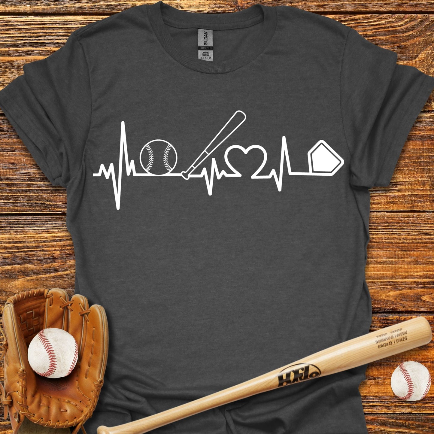 Heartbeat T-Shirt - HomeRun PrintsT-Shirt