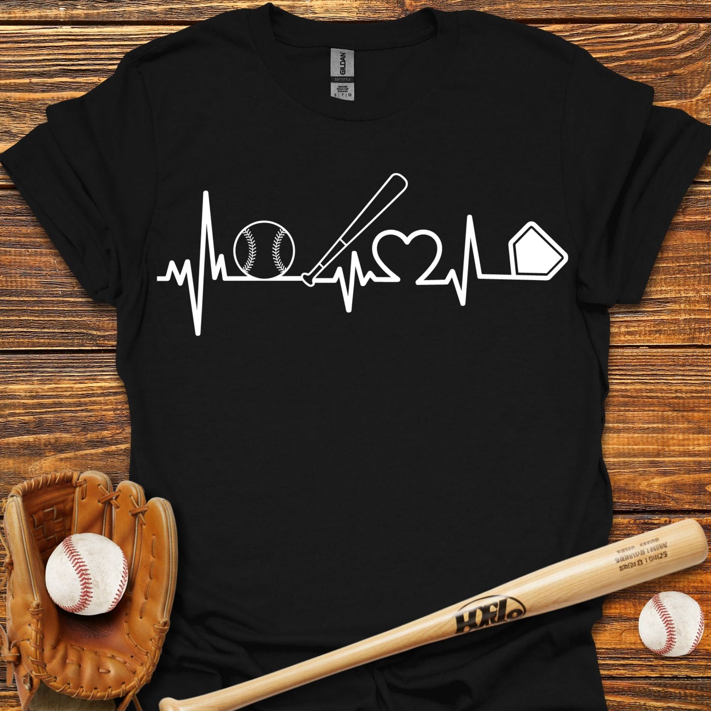 Heartbeat T-Shirt - HomeRun PrintsT-Shirt