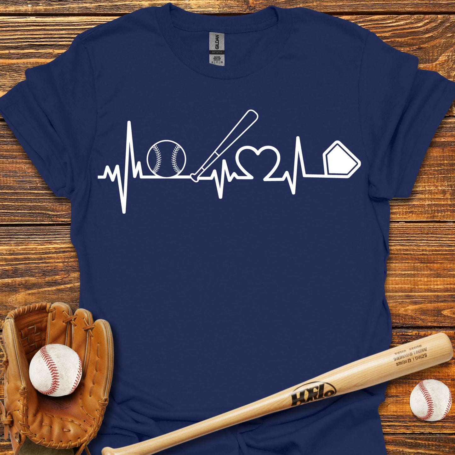 Heartbeat T-Shirt - HomeRun PrintsT-Shirt