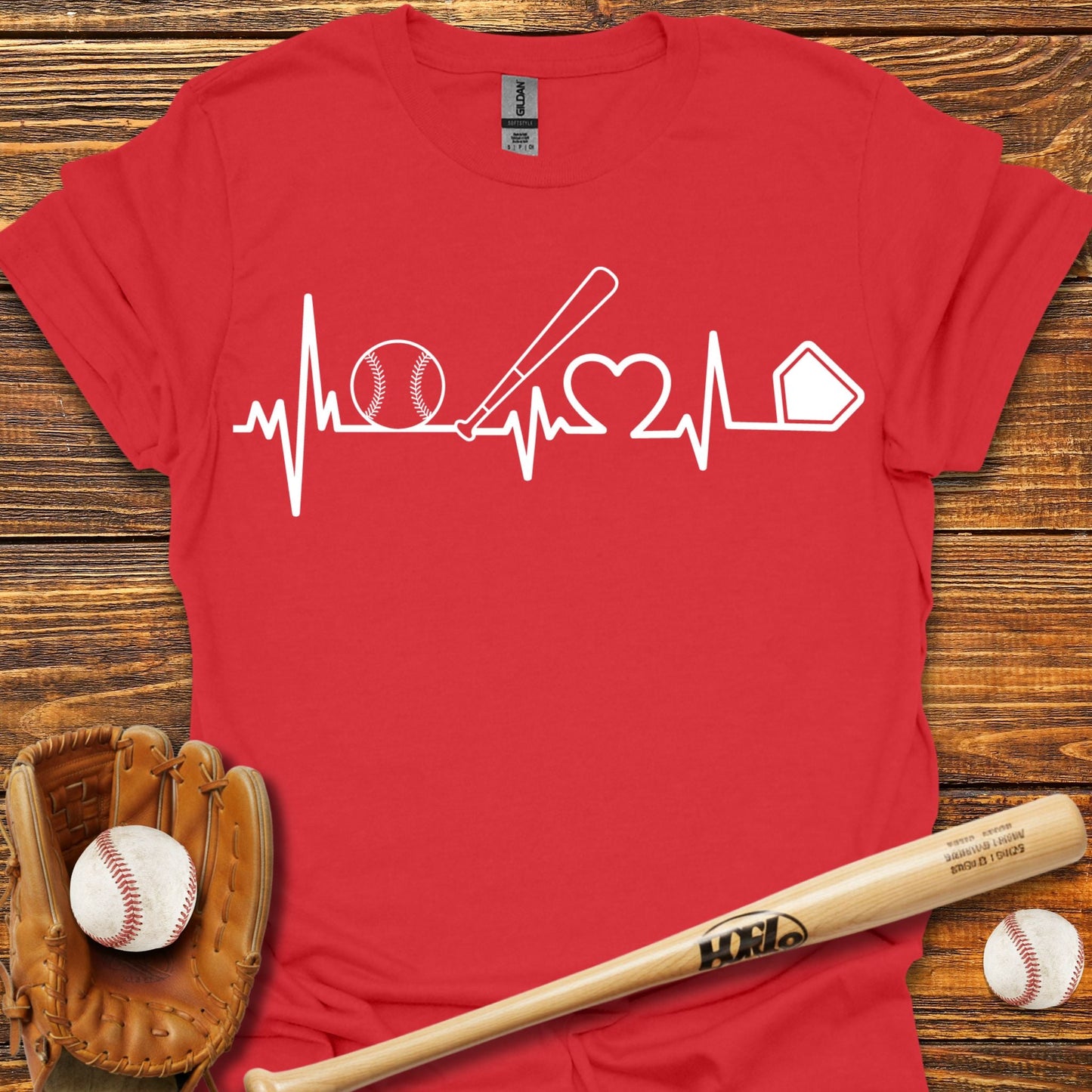 Heartbeat T-Shirt - HomeRun PrintsT-Shirt