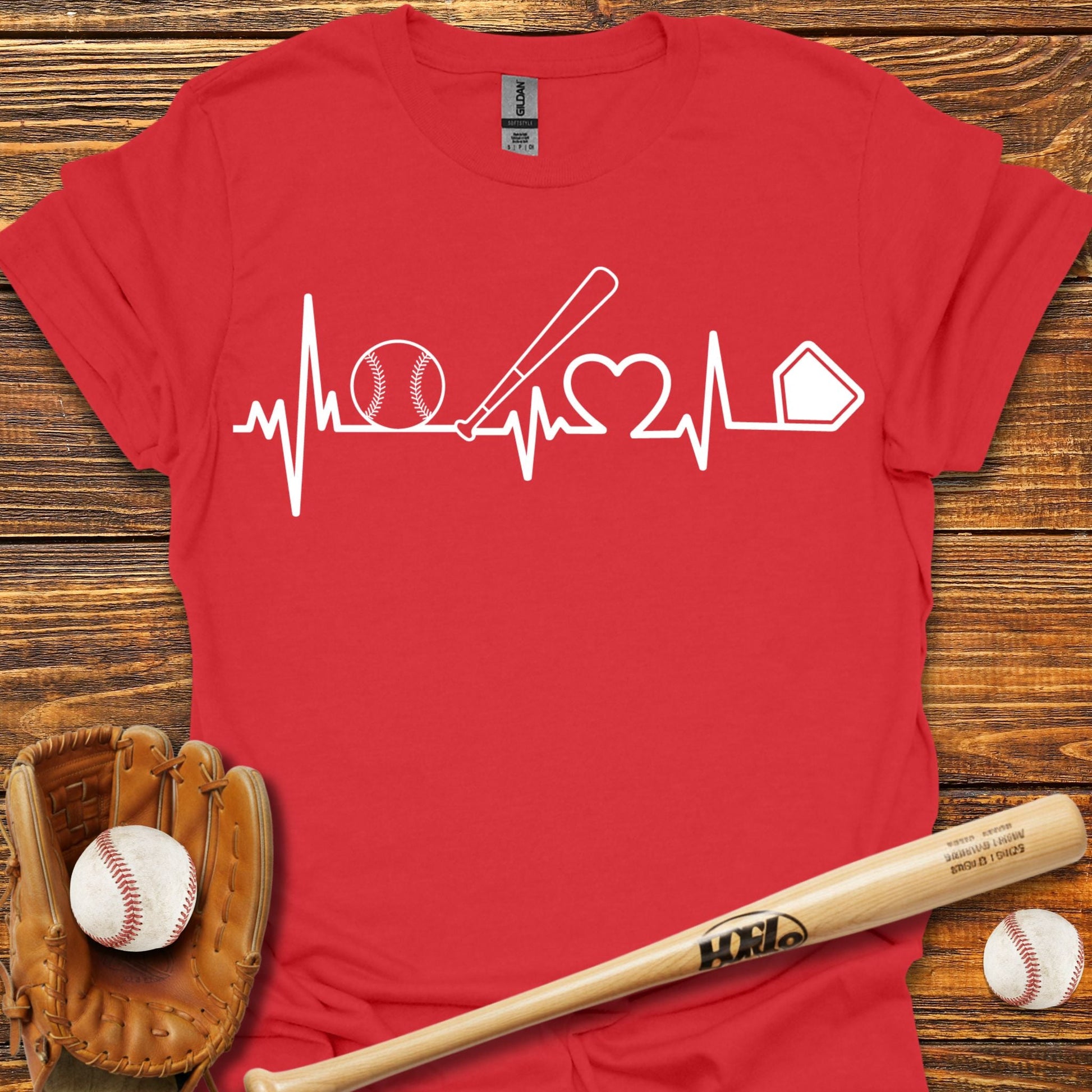 Heartbeat T-Shirt - HomeRun PrintsT-Shirt