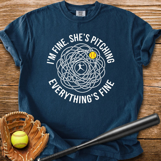 Her Pitching Unraveled Me - HomeRun PrintsComfort Colors