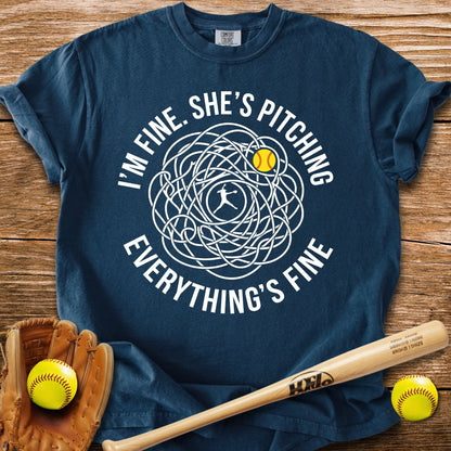 Her Pitching Unraveled Me T-Shirt - HomeRun PrintsComfort Colors