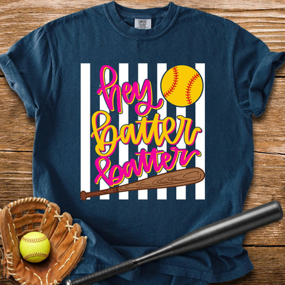 Hey Batter Batter Softball - HomeRun PrintsComfort Colors