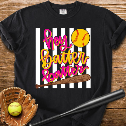 Hey Batter Batter Softball - HomeRun PrintsComfort Colors