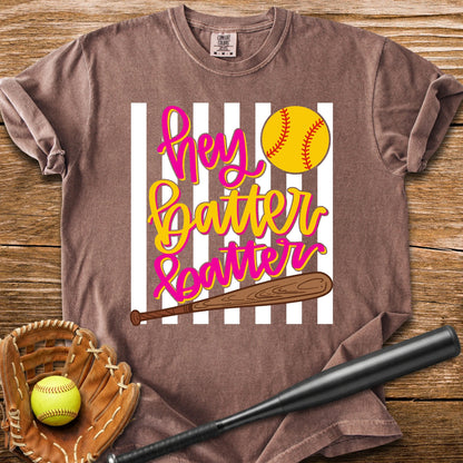 Hey Batter Batter Softball - HomeRun PrintsComfort Colors