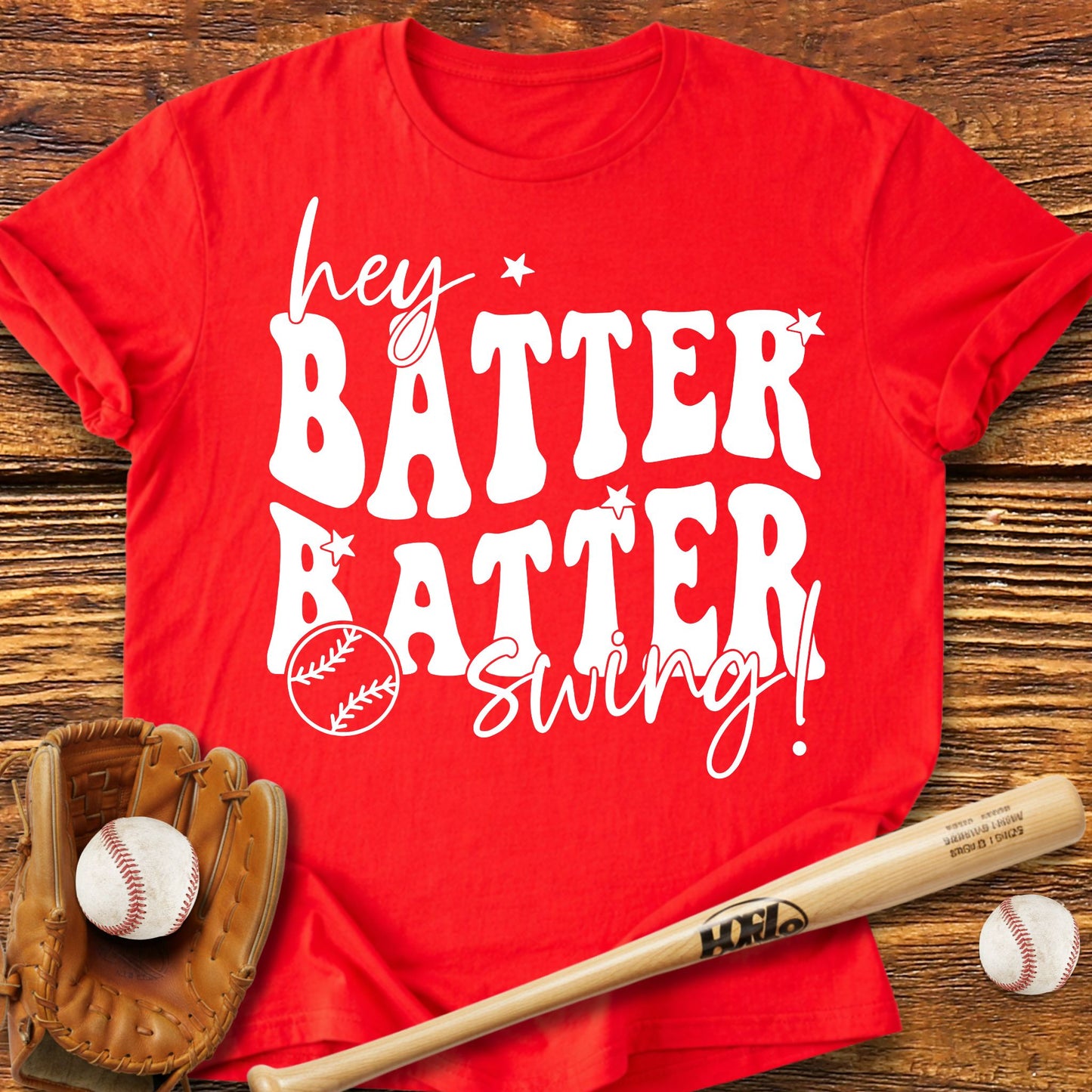 Hey Batter Batter Swing T-Shirt - HomeRun PrintsT-Shirt