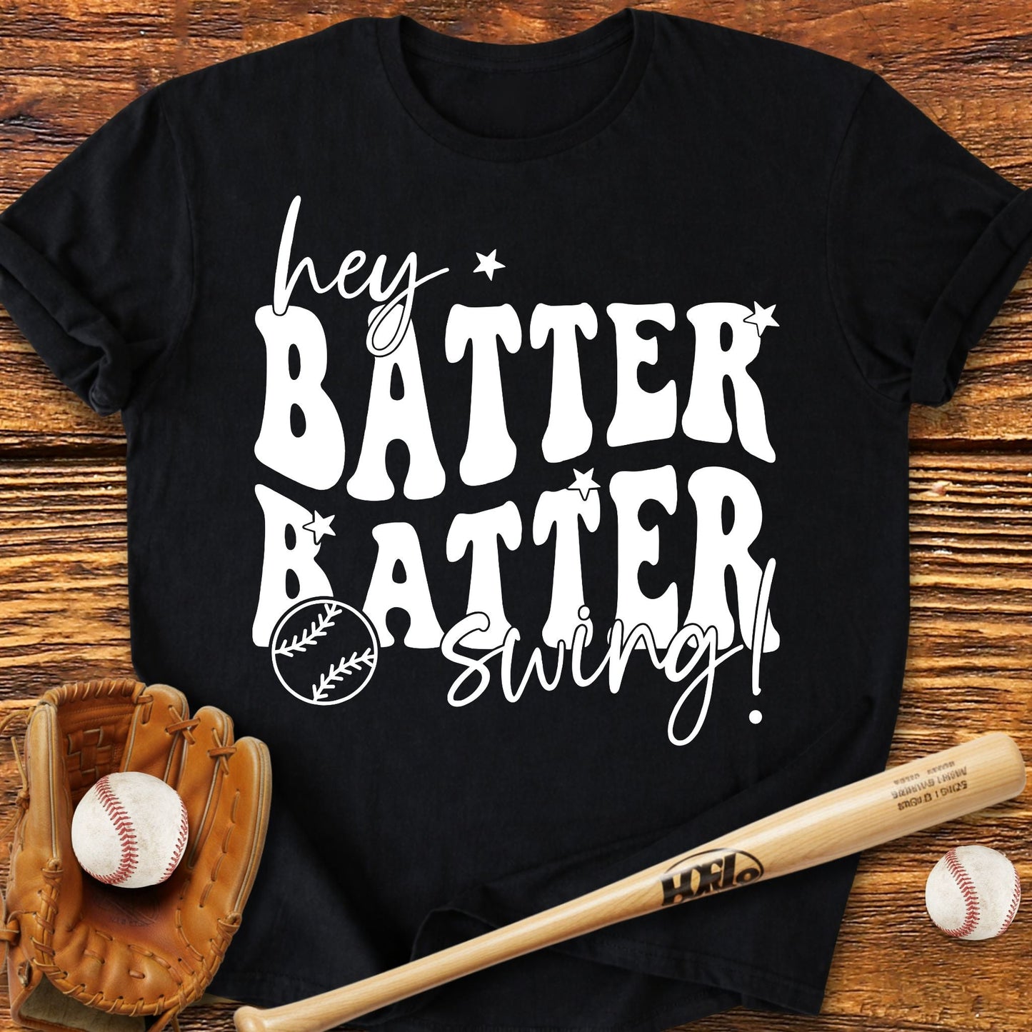Hey Batter Batter Swing T-Shirt - HomeRun PrintsT-Shirt