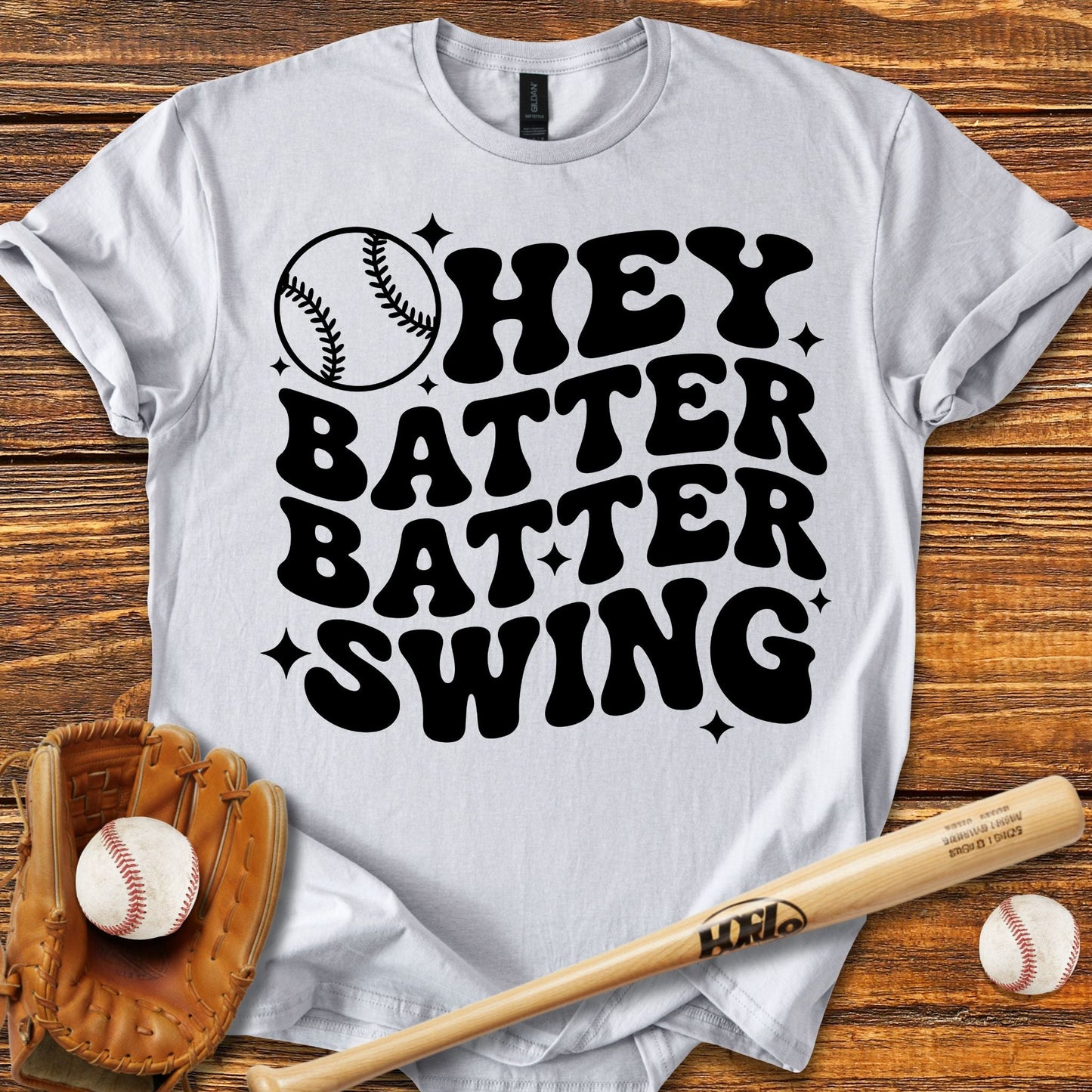 Hey Batter Batter Swing T-Shirt - HomeRun PrintsT-Shirt