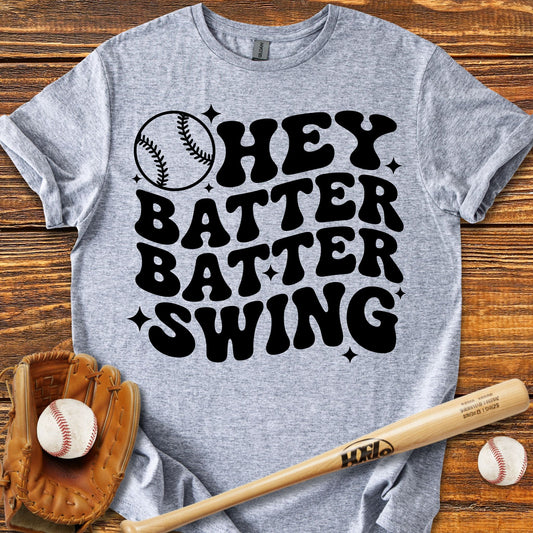 Hey Batter Batter Swing T-Shirt - HomeRun PrintsT-Shirt