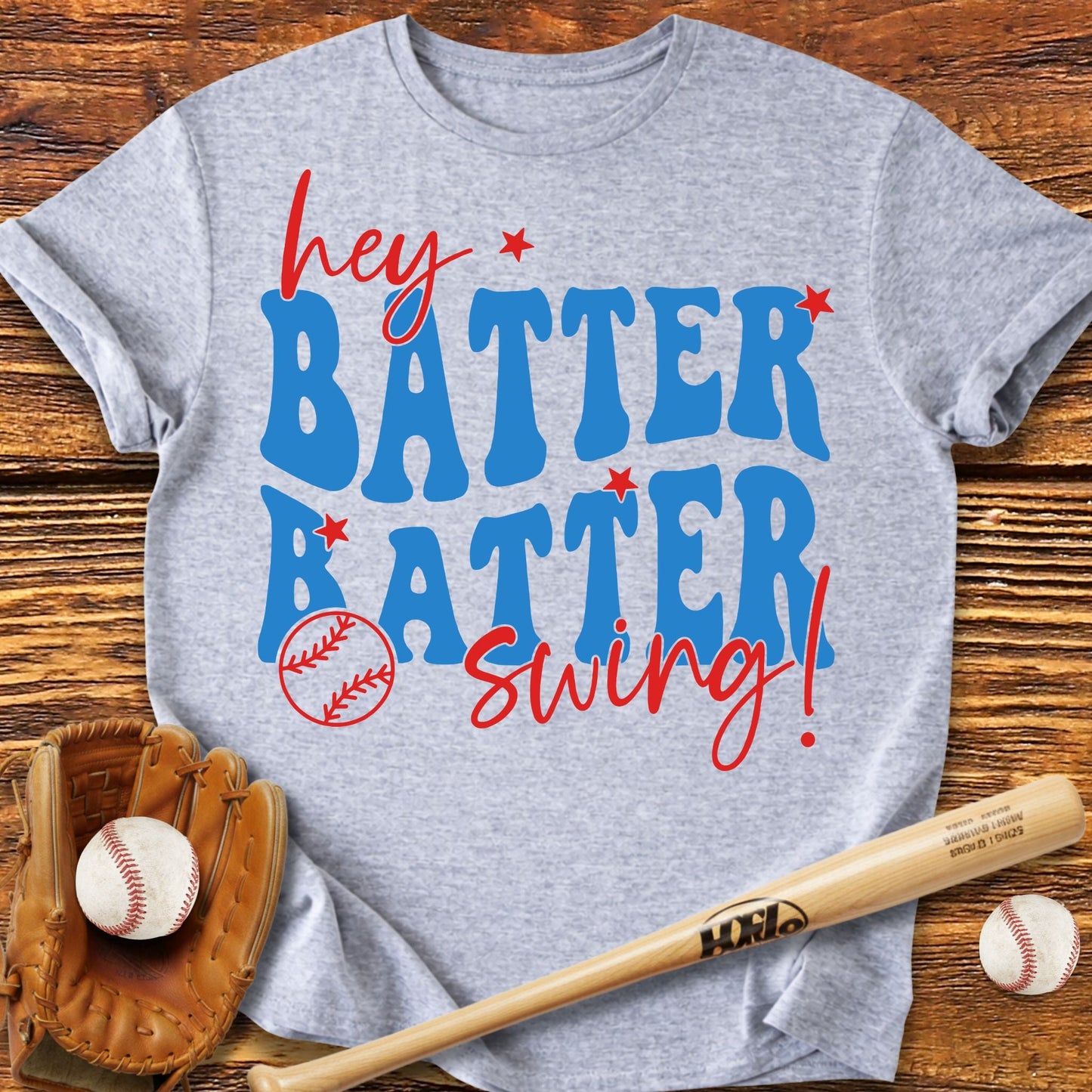 Hey Batter Batter Swing T-Shirt - HomeRun PrintsT-Shirt