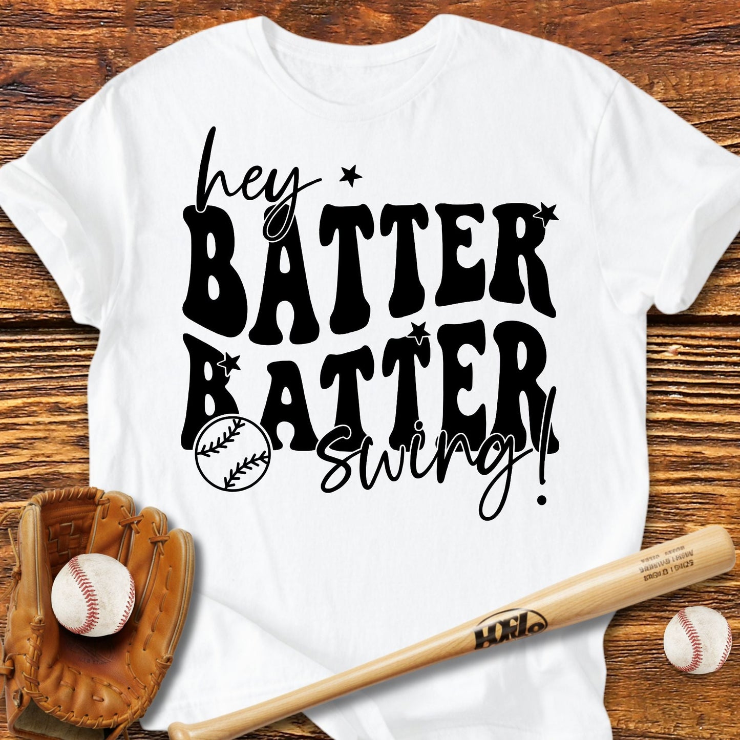 Hey Batter Batter Swing T-Shirt - HomeRun PrintsT-Shirt