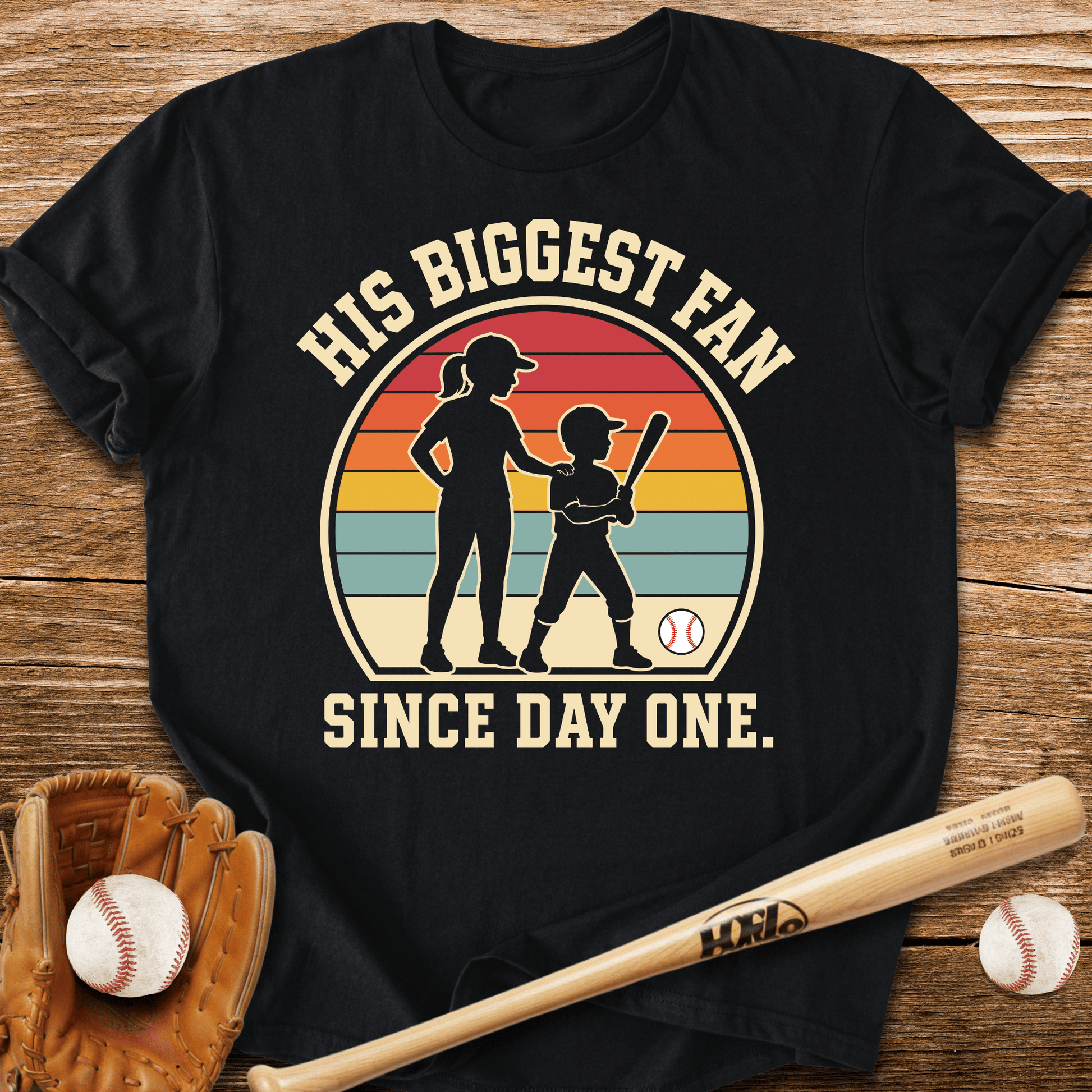 His Biggest Fan Since Day One T-Shirt - HomeRun PrintsT-Shirt