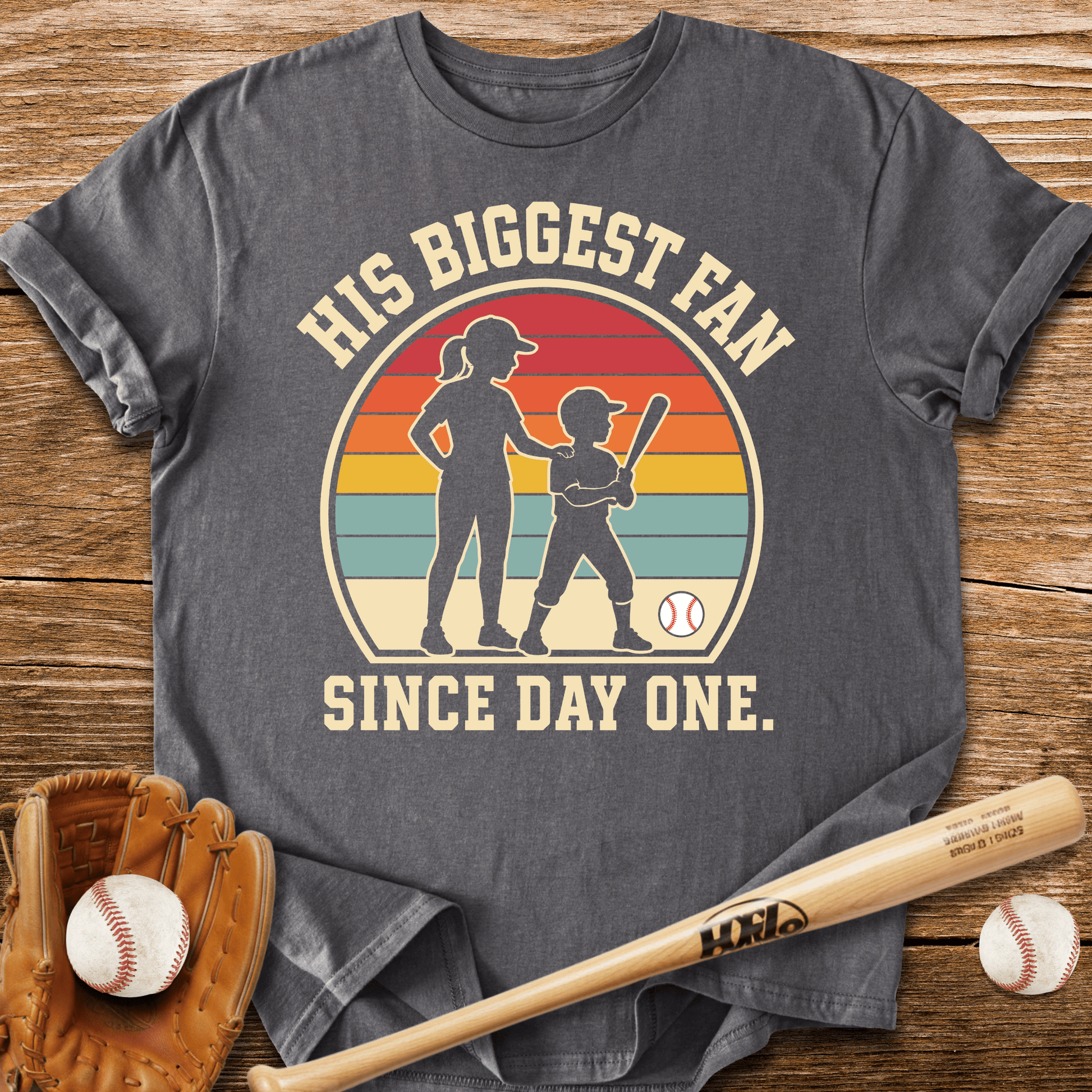 His Biggest Fan Since Day One T-Shirt - HomeRun PrintsT-Shirt