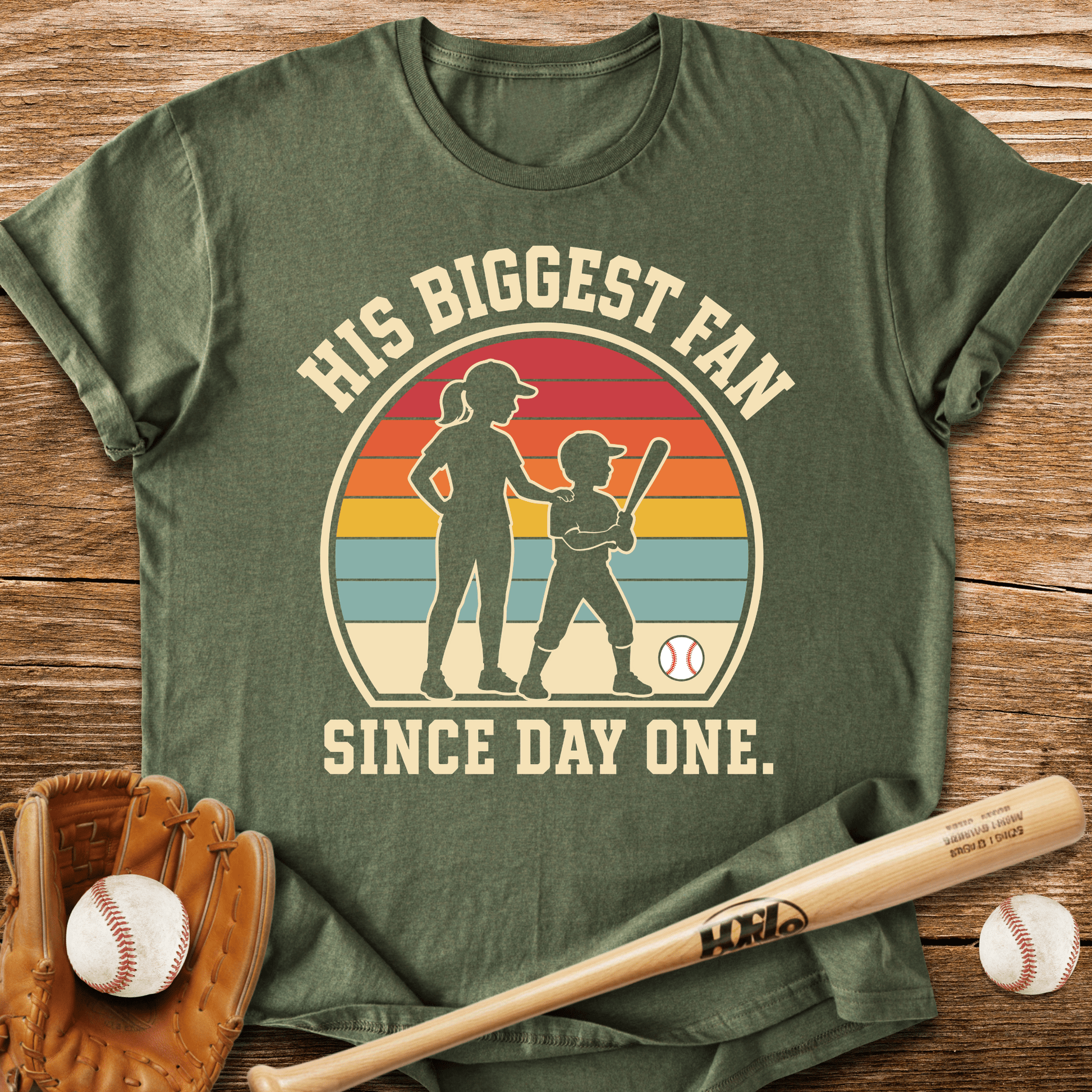 His Biggest Fan Since Day One T-Shirt - HomeRun PrintsT-Shirt