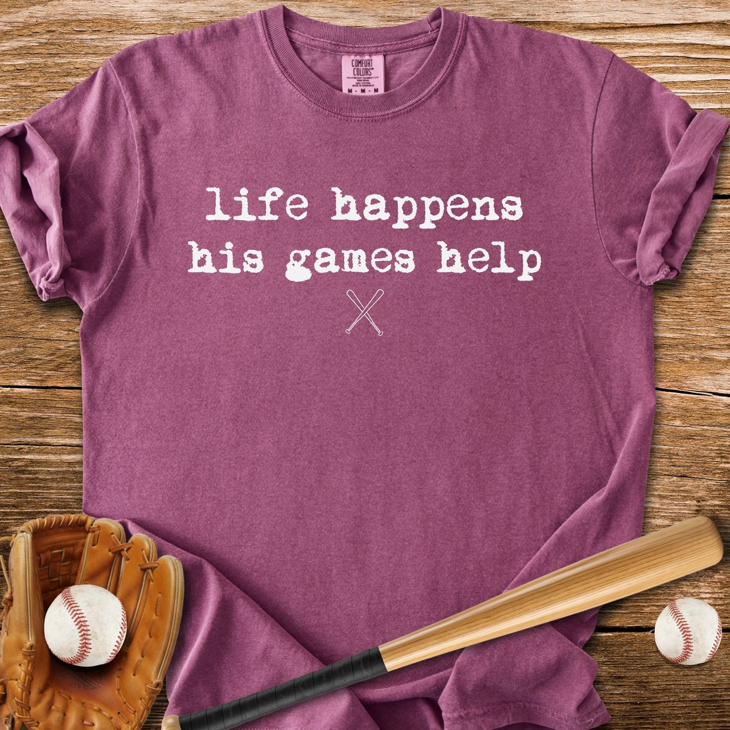 His Games Help - HomeRun PrintsComfort Colors
