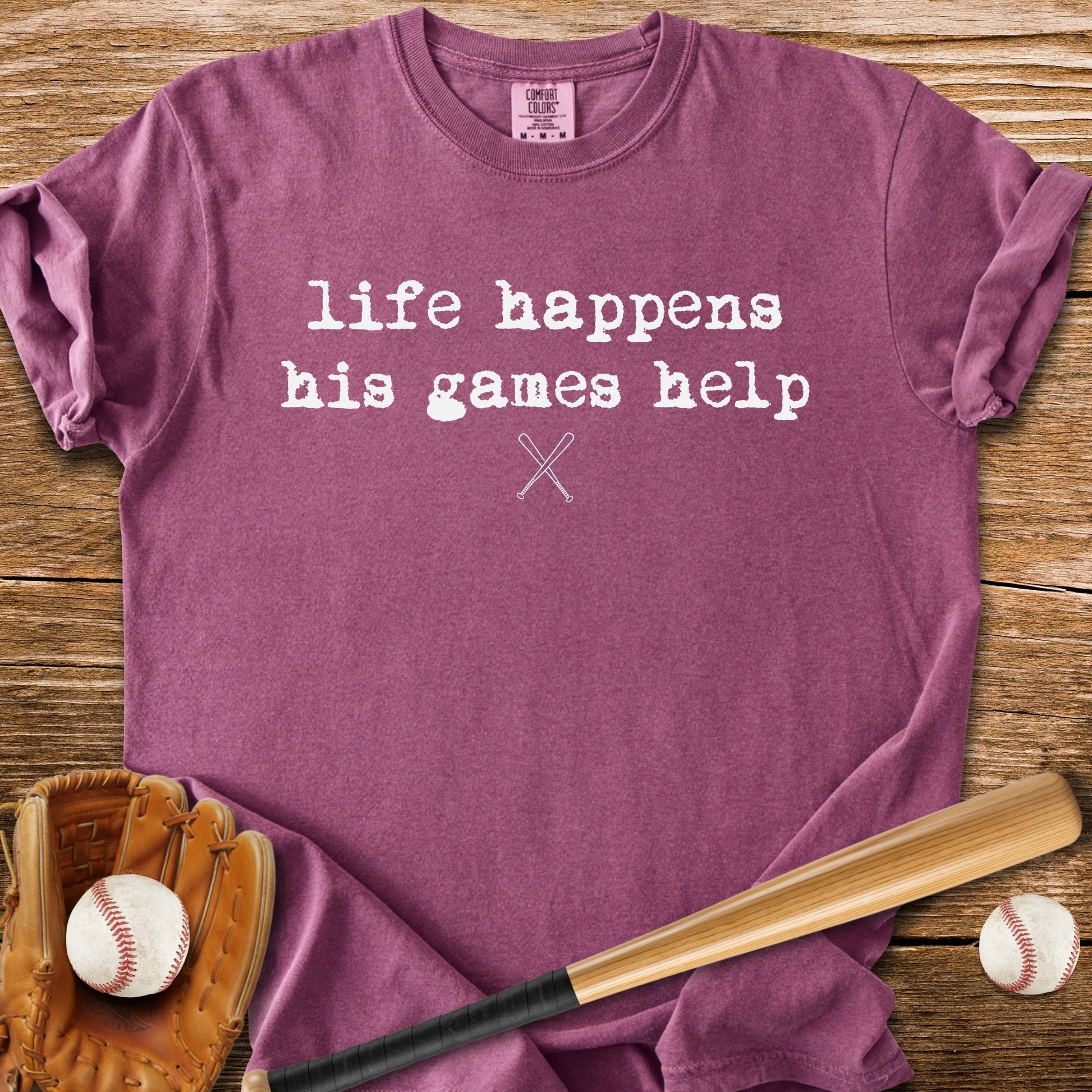 His Games Help - HomeRun PrintsComfort Colors