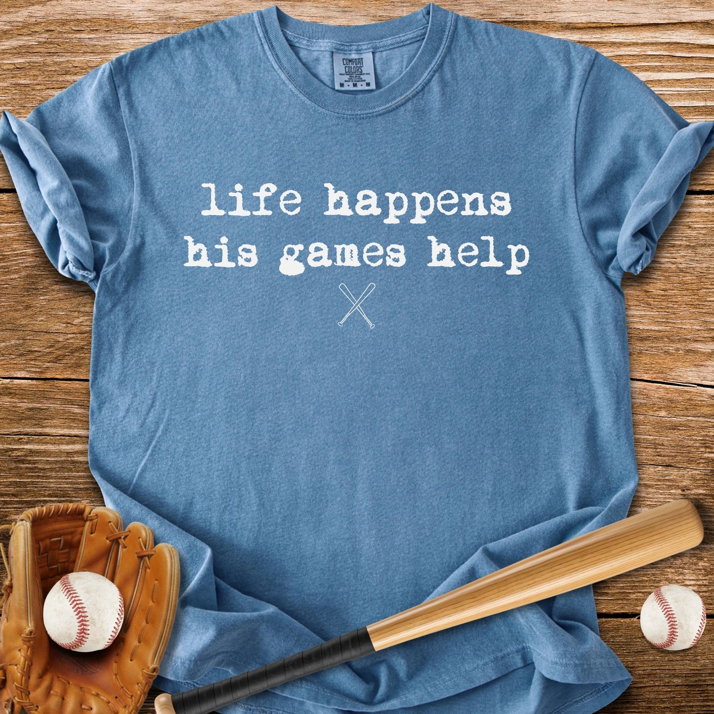 His Games Help - HomeRun PrintsComfort Colors
