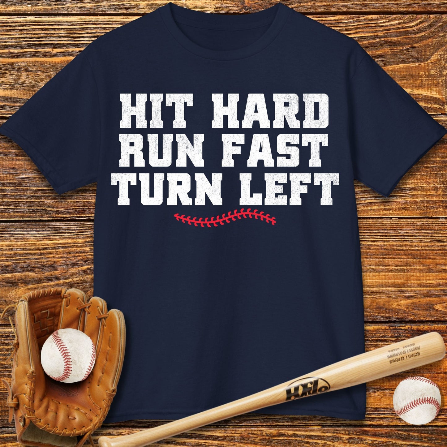 Hit Hard Run Fast Kids T-Shirt - HomeRun PrintsKids clothes