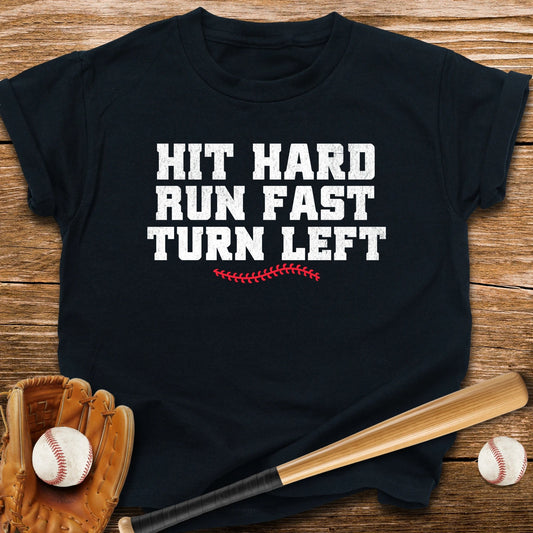 Hit Hard Run Fast Youth Tee - HomeRun PrintsKids clothes