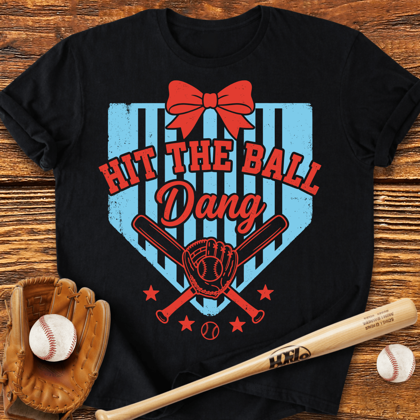 Hit The Dang Ball T-shirt - HomeRun PrintsT-Shirt
