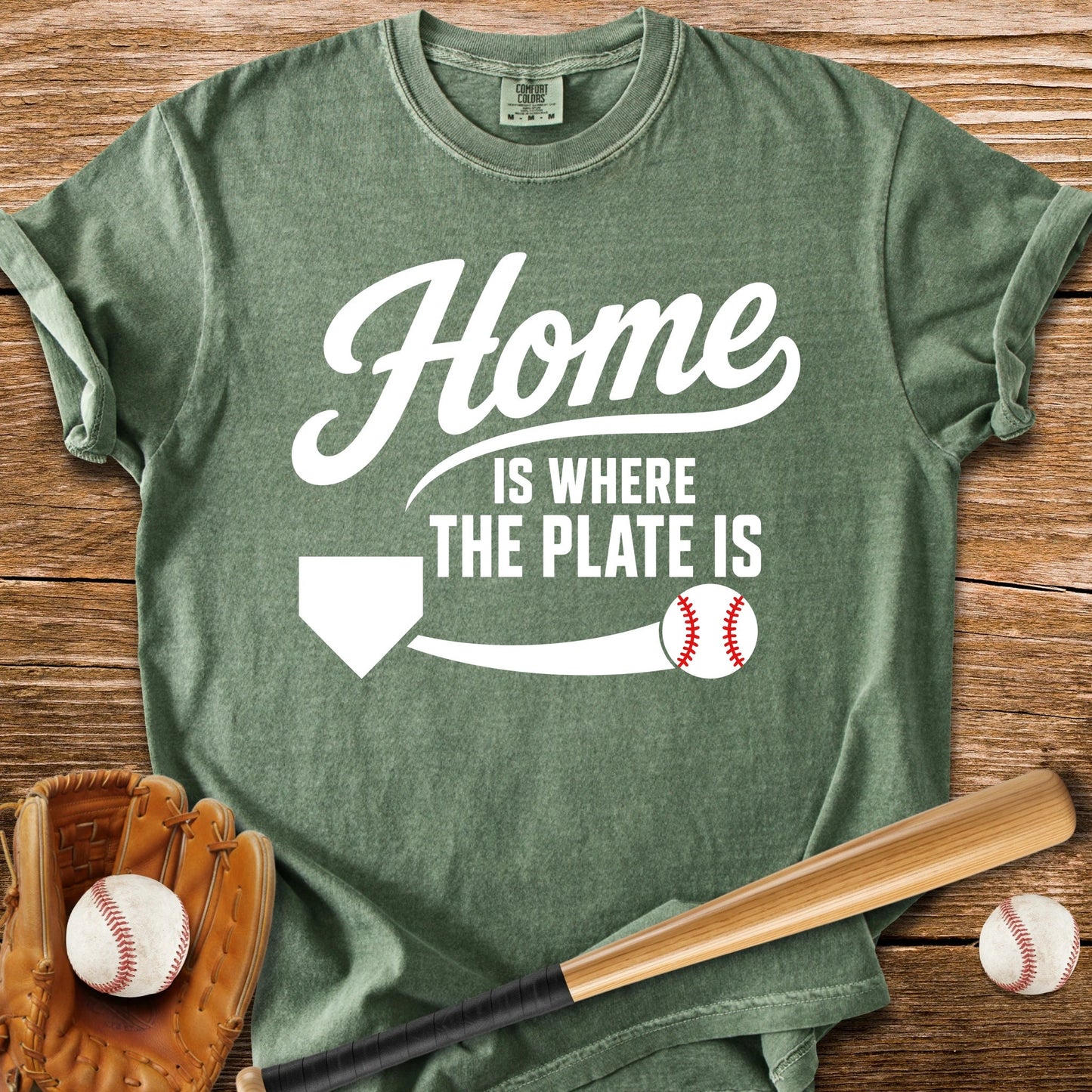 Home Plate - HomeRun PrintsComfort Colors
