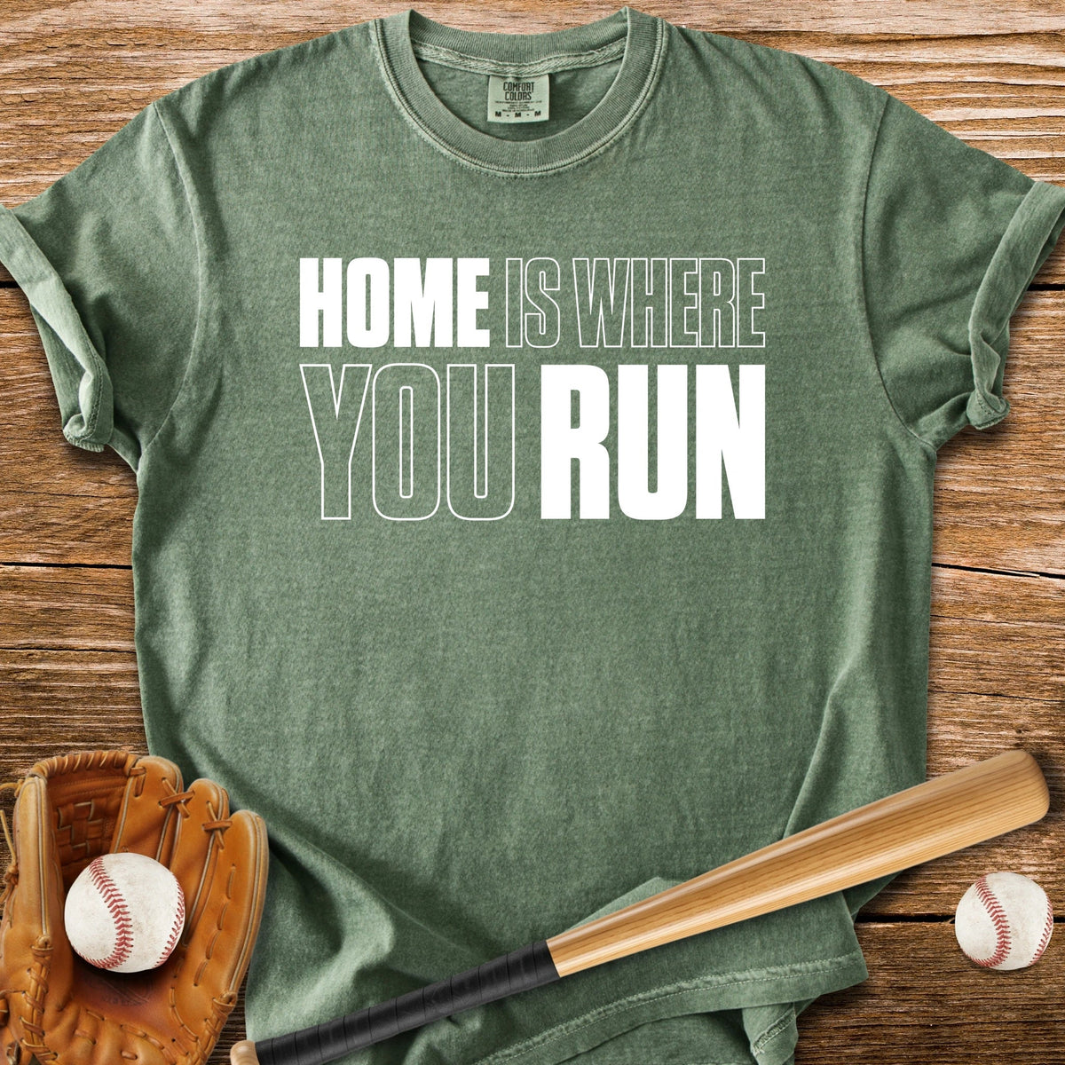 Home Plate Wordplay - HomeRun PrintsComfort Colors
