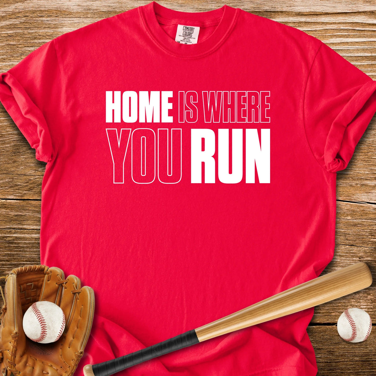 Home Plate Wordplay - HomeRun PrintsComfort Colors