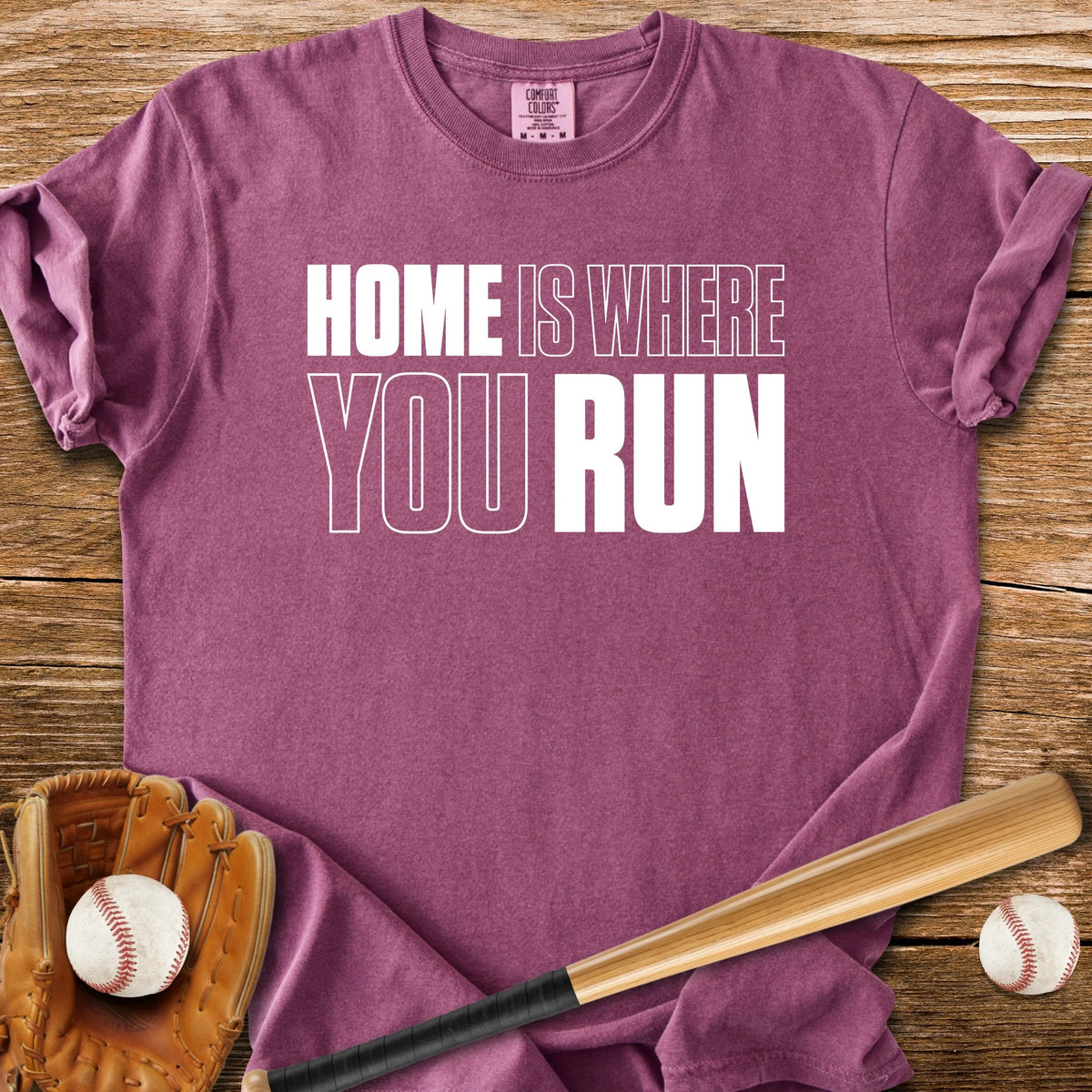 Home Plate Wordplay - HomeRun PrintsComfort Colors