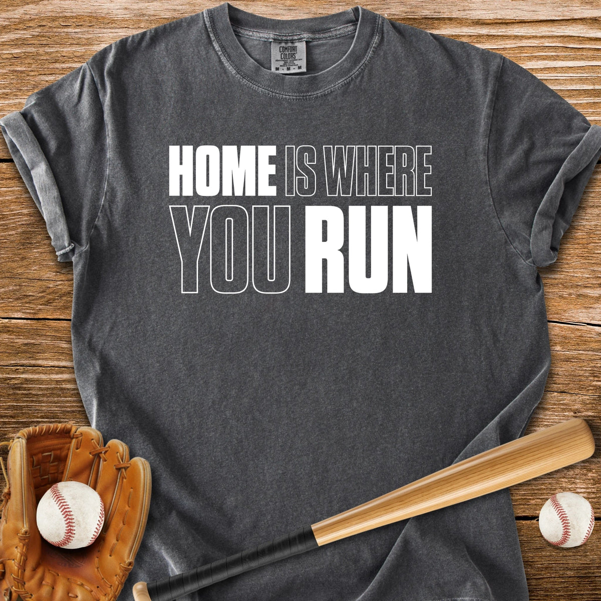Home Plate Wordplay - HomeRun PrintsComfort Colors