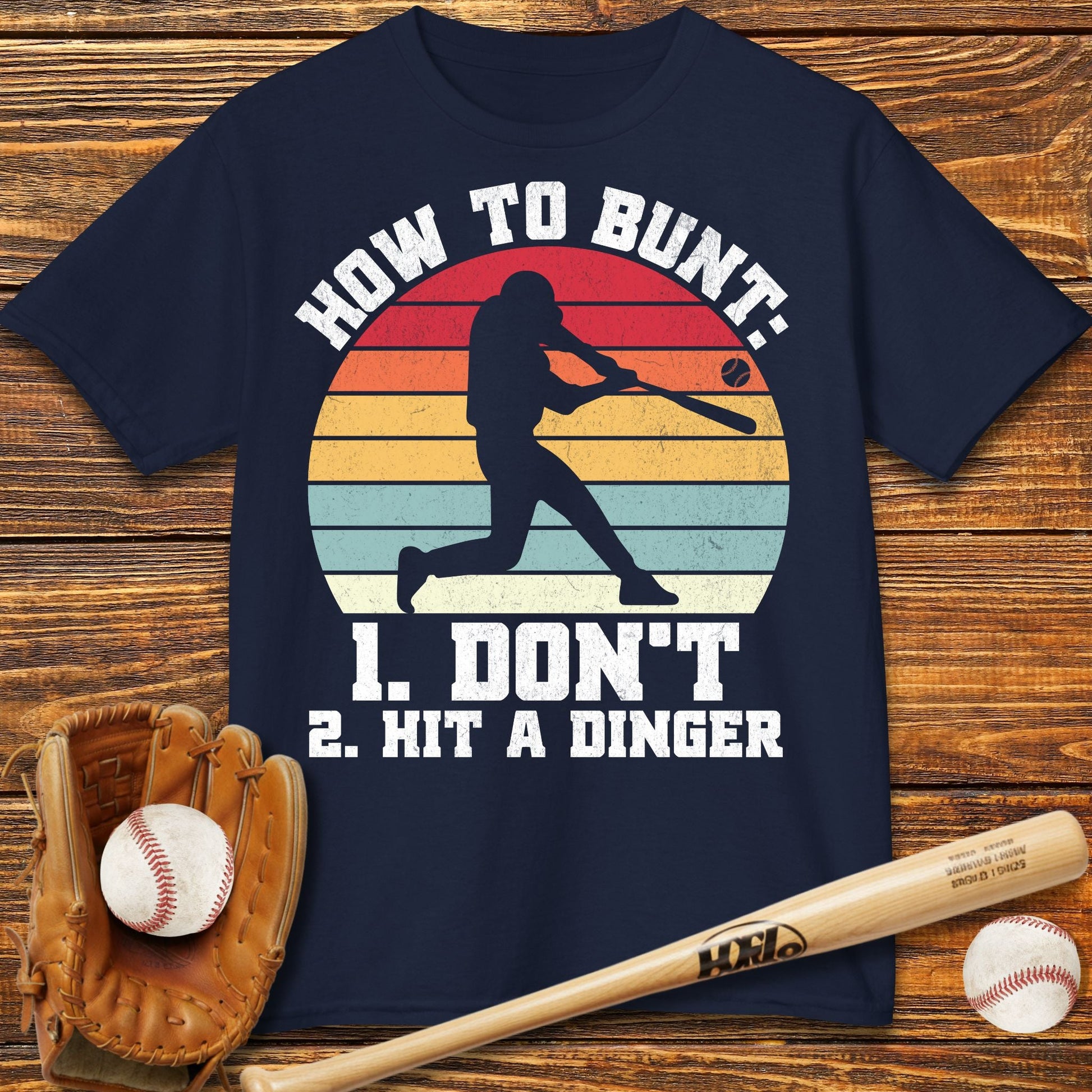 How To Bunt Hit A Dinger Kids T-Shirt - HomeRun PrintsKids clothes