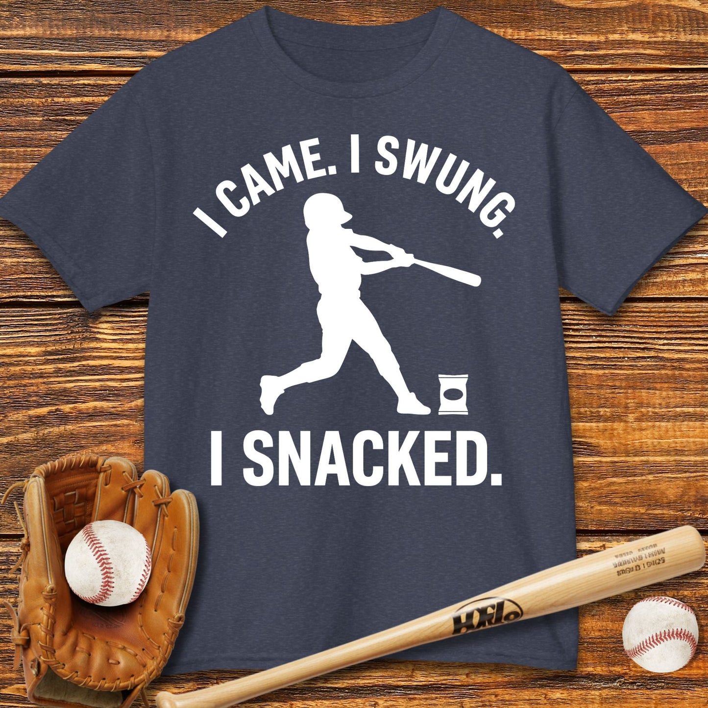 I Came I Swung I Snacked Kids T-shirt - HomeRun PrintsKids clothes