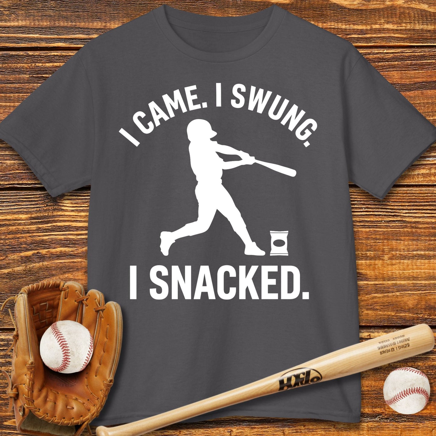 I Came I Swung I Snacked Kids T-shirt - HomeRun PrintsKids clothes