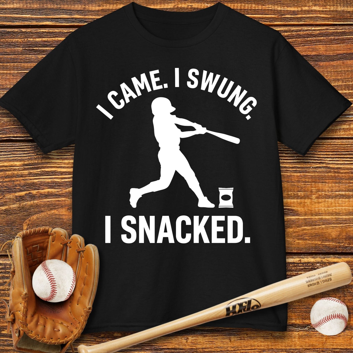 I Came I Swung I Snacked Kids T-shirt - HomeRun PrintsKids clothes