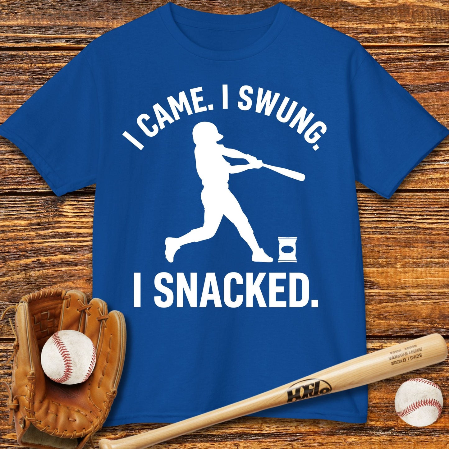 I Came I Swung I Snacked Kids T-shirt - HomeRun PrintsKids clothes
