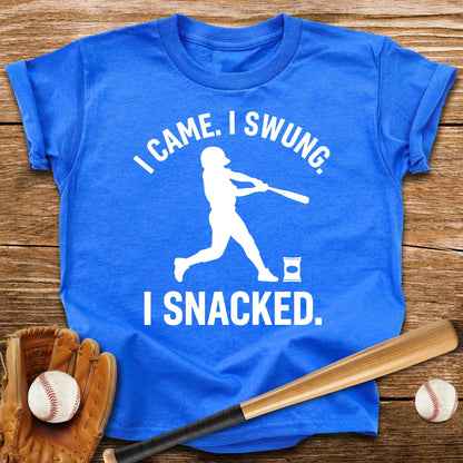 I Came I Swung I Snacked Youth Tee - HomeRun PrintsKids clothes