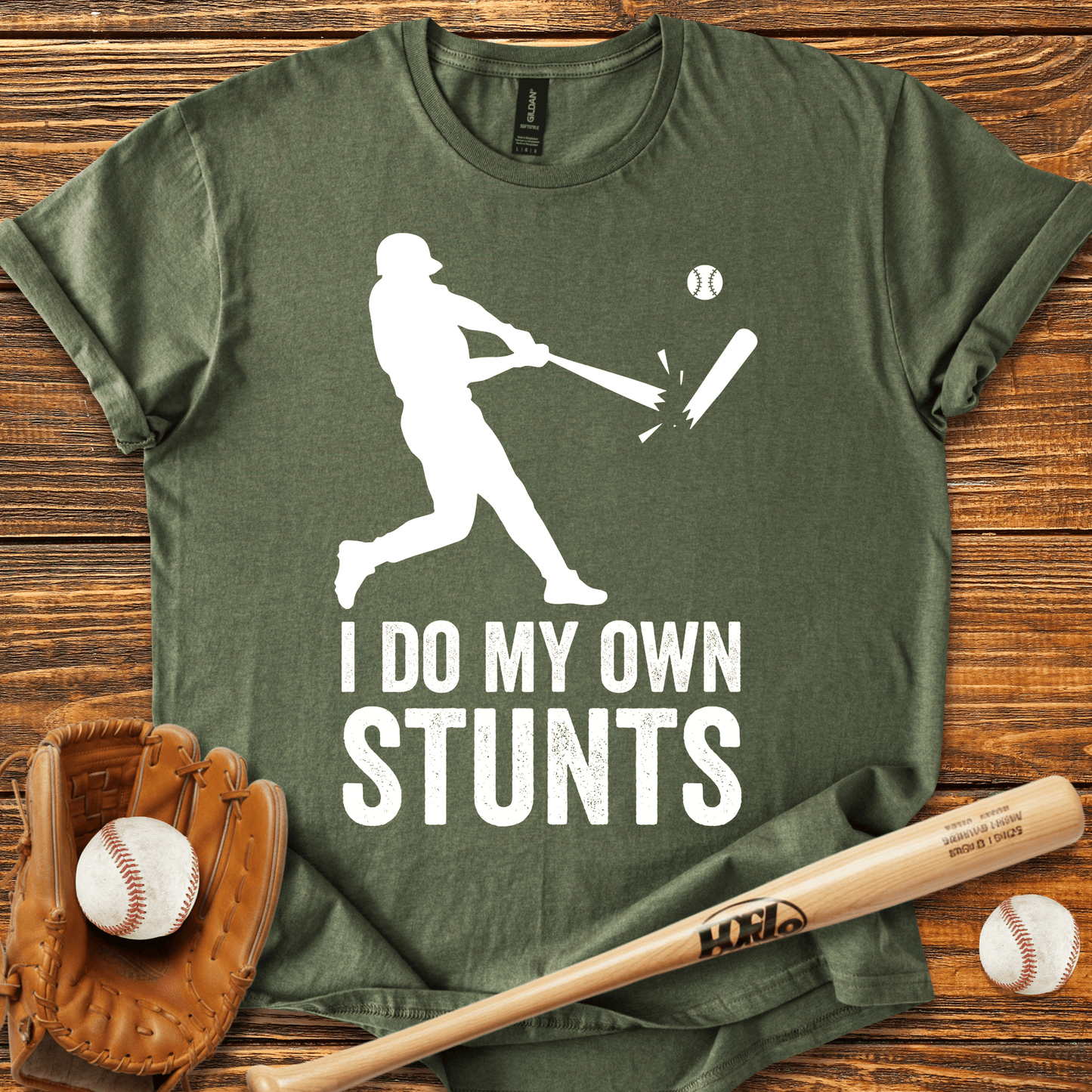I Do My Own Stunts T-shirt - HomeRun PrintsT-Shirt