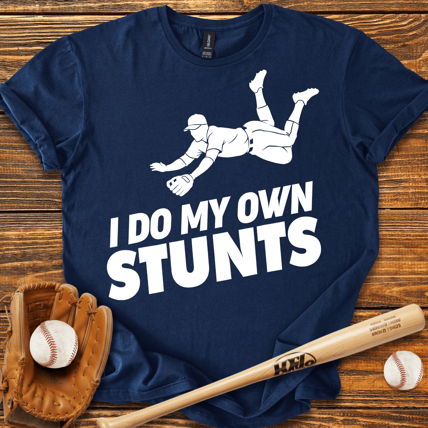 I Do My Own Stunts T-shirt - HomeRun PrintsT-Shirt