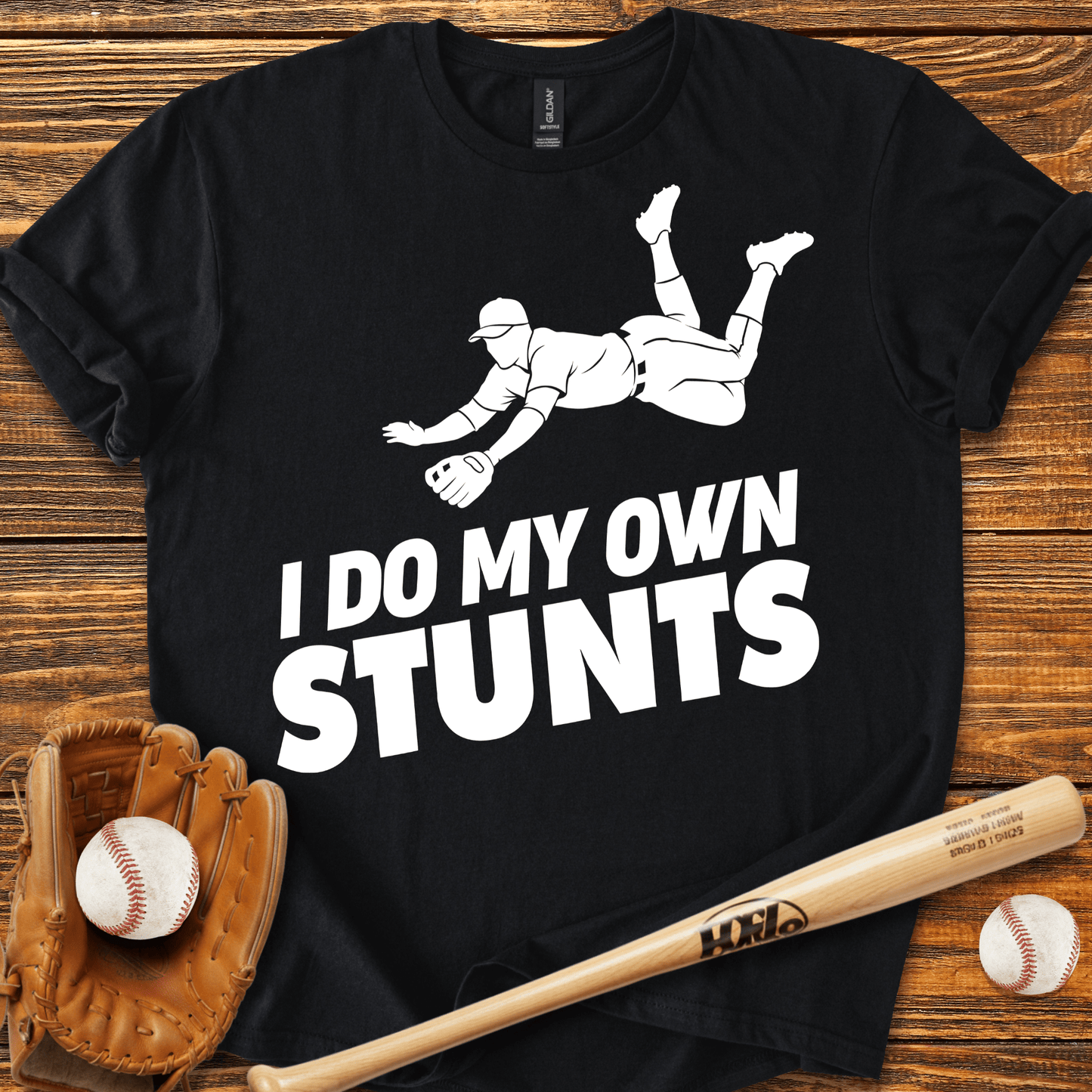 I Do My Own Stunts T-shirt - HomeRun PrintsT-Shirt