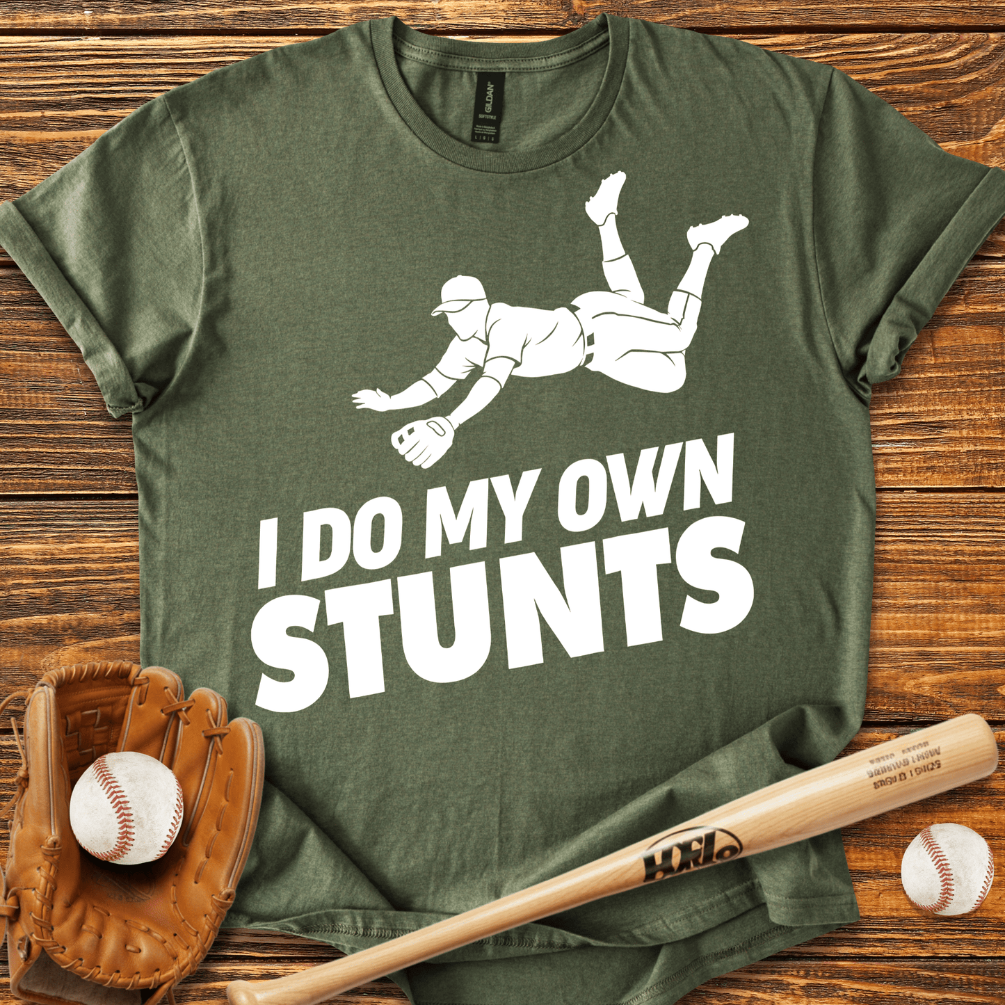 I Do My Own Stunts T-shirt - HomeRun PrintsT-Shirt