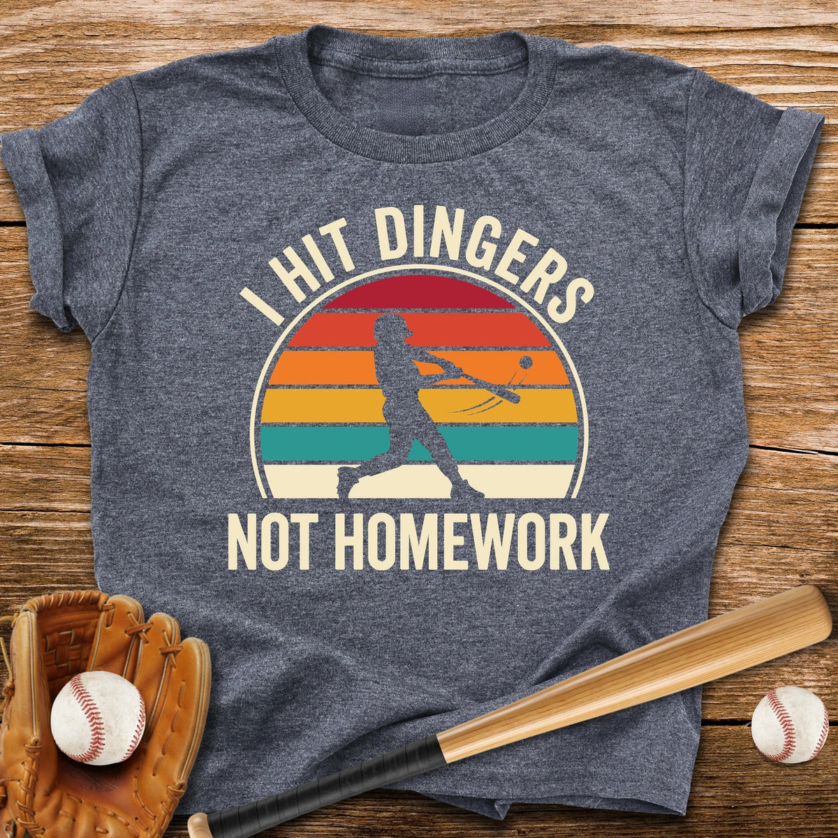 I Hit Dingers Not Homework Youth Tee - HomeRun PrintsKids clothes