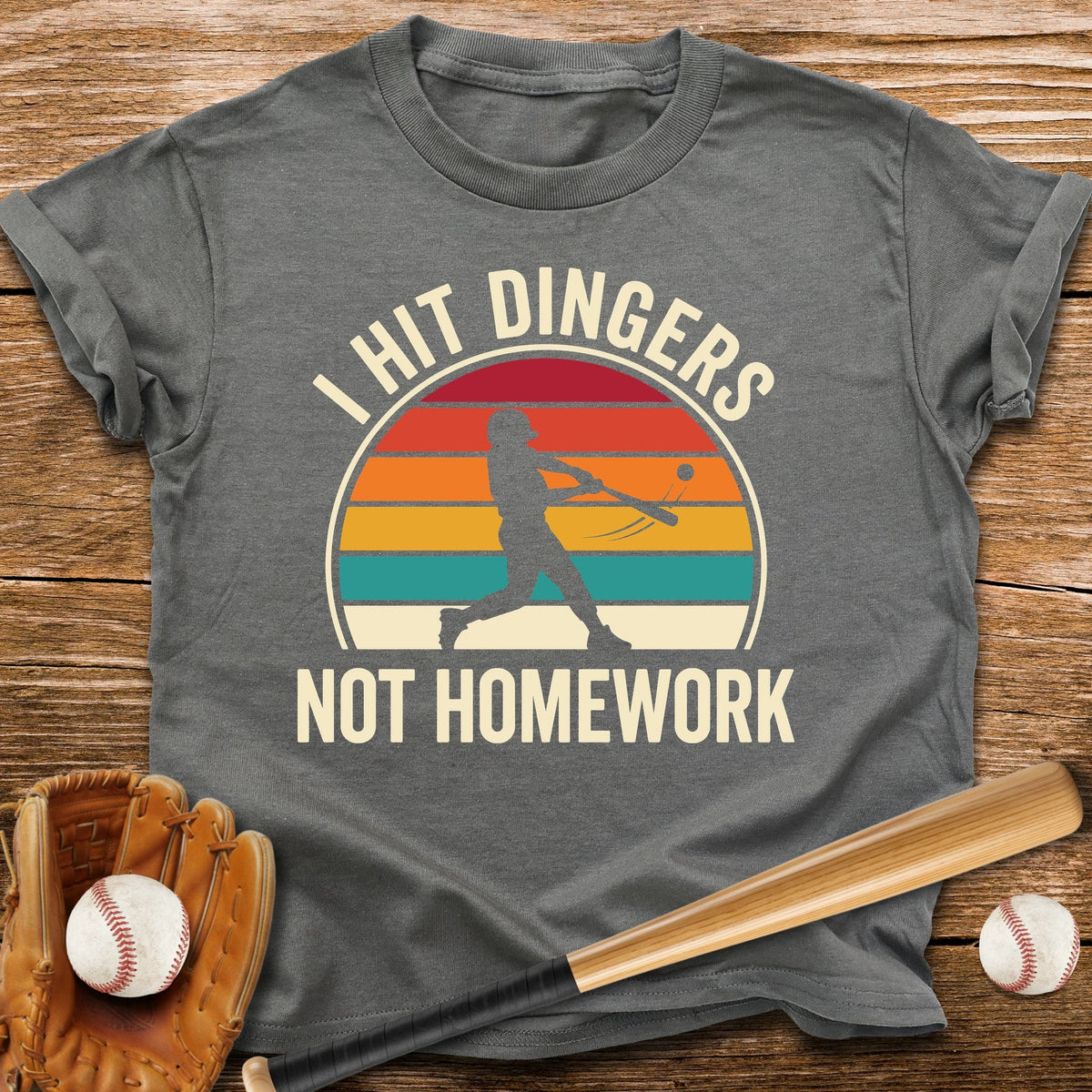 I Hit Dingers Not Homework Youth Tee - HomeRun PrintsKids clothes