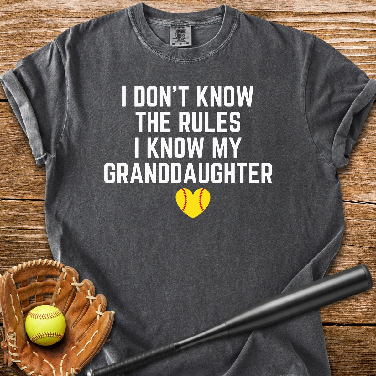 I Know My Granddaughter - HomeRun PrintsComfort Colors