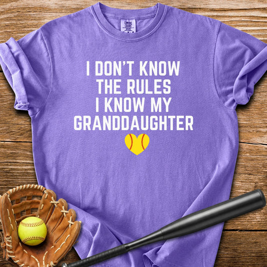I Know My Granddaughter - HomeRun PrintsComfort Colors