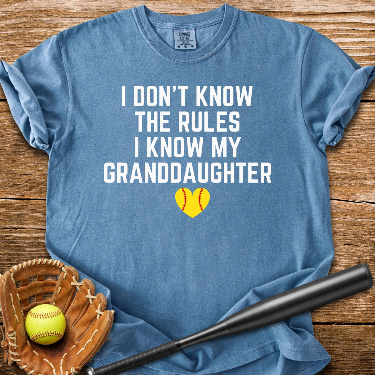 I Know My Granddaughter - HomeRun PrintsComfort Colors