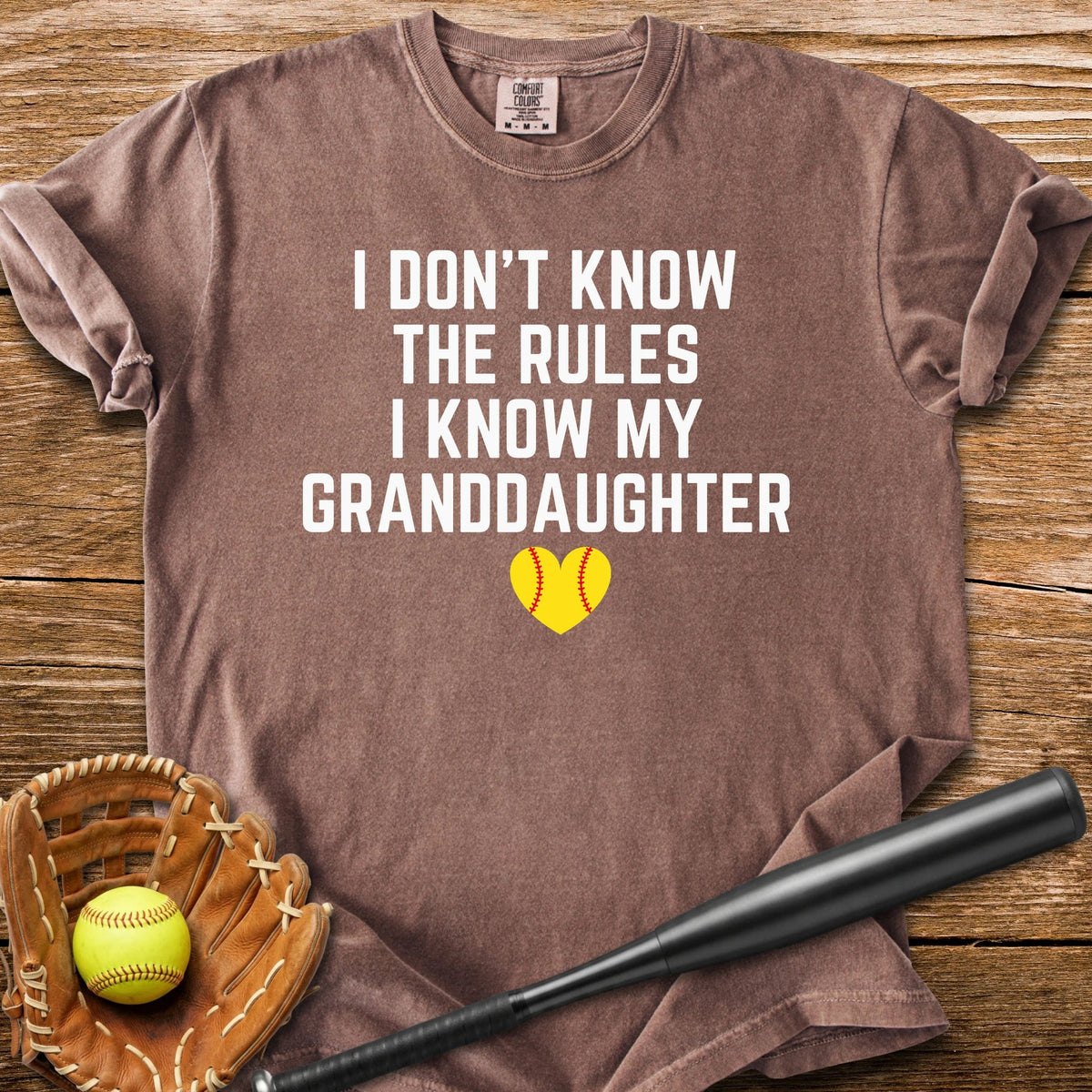 I Know My Granddaughter - HomeRun PrintsComfort Colors