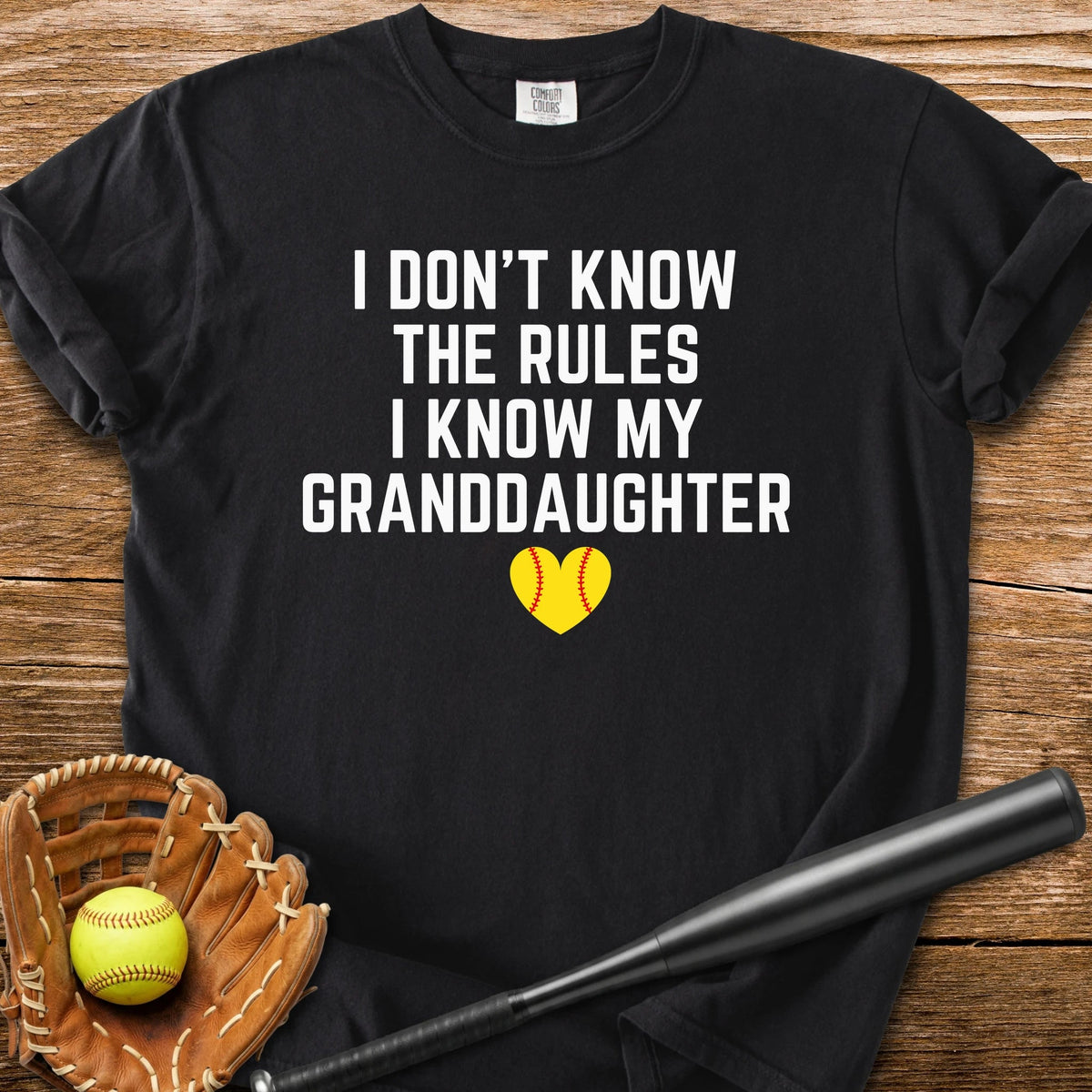 I Know My Granddaughter - HomeRun PrintsComfort Colors