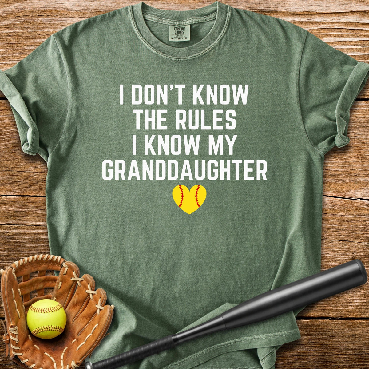 I Know My Granddaughter - HomeRun PrintsComfort Colors