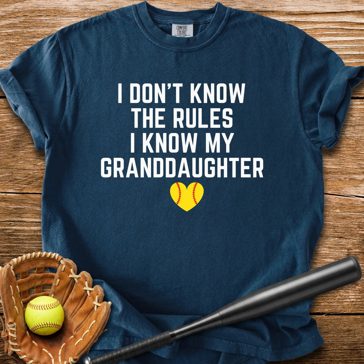 I Know My Granddaughter - HomeRun PrintsComfort Colors